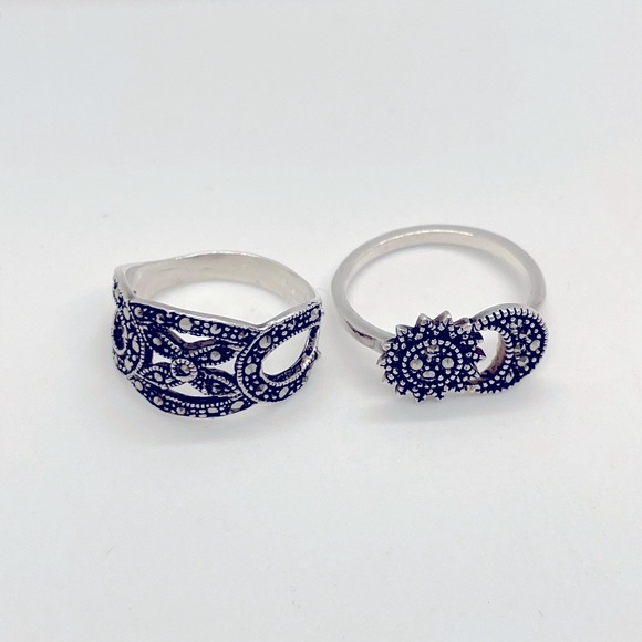 925 Sterling Silver Ring ⛓ - Picture 5 of 10